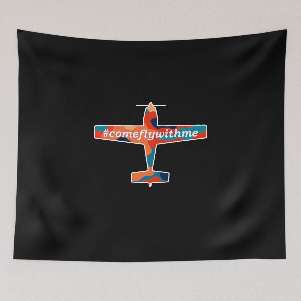 Item preview, Colorful Design of Plane stating #comeflywithme designed and sold by FouDeeziner.