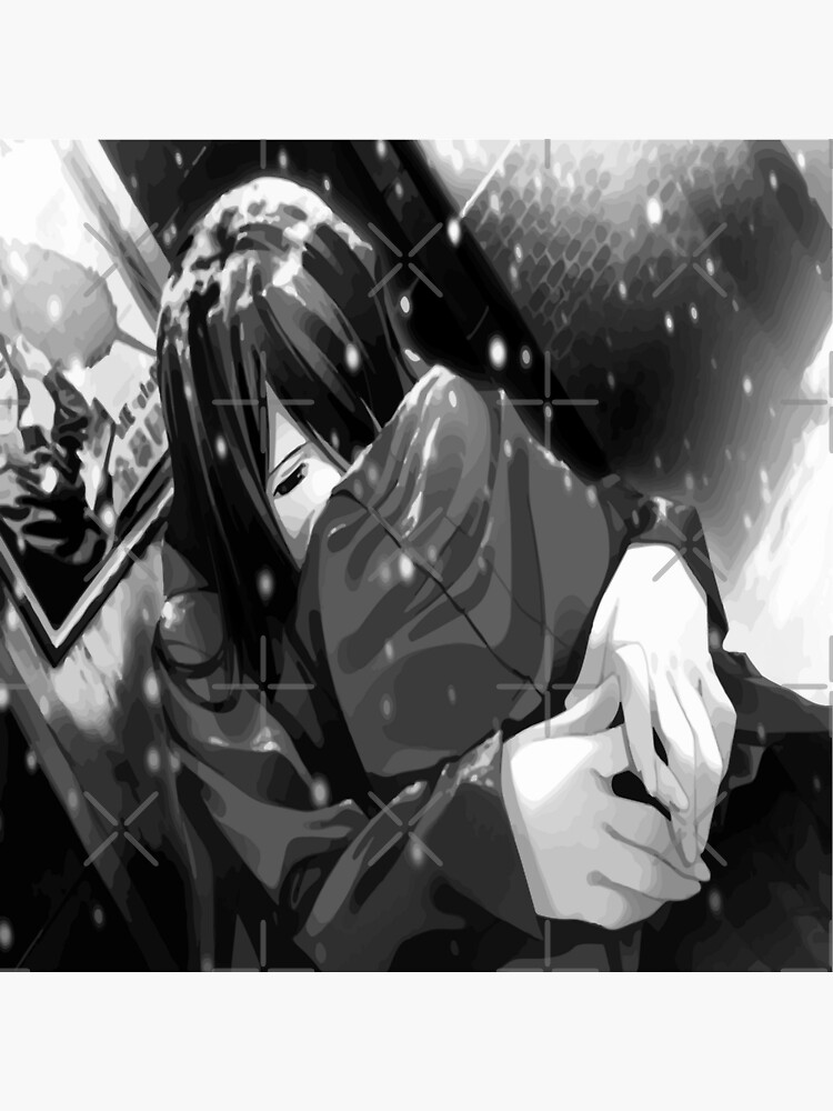 Depression, sadness, pain. Sad anime girl crying. 3321875 Vector