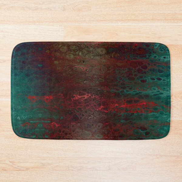 Item preview, Red and Green Abstract Paint Pattern designed and sold by thesnowwhyte.