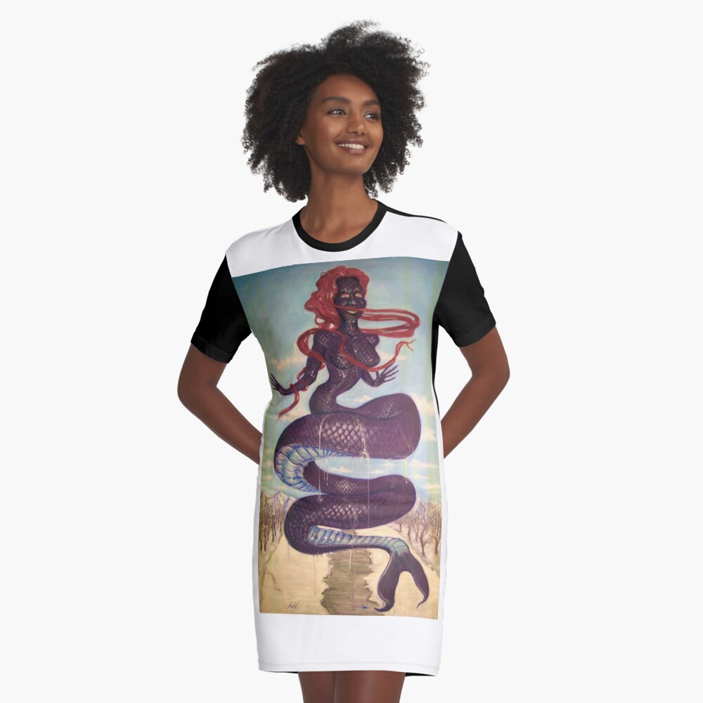 Item preview, Graphic T-Shirt Dress designed and sold by RetinalKandy.