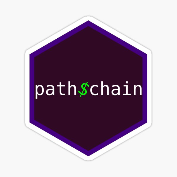 path.chain R package hex sticker Sticker