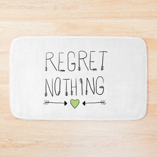 Item preview, no regrets designed and sold by GeekitCool.