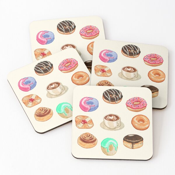 Item preview, Painfully SWEET (watercolor donut pattern) designed and sold by Jessuh.