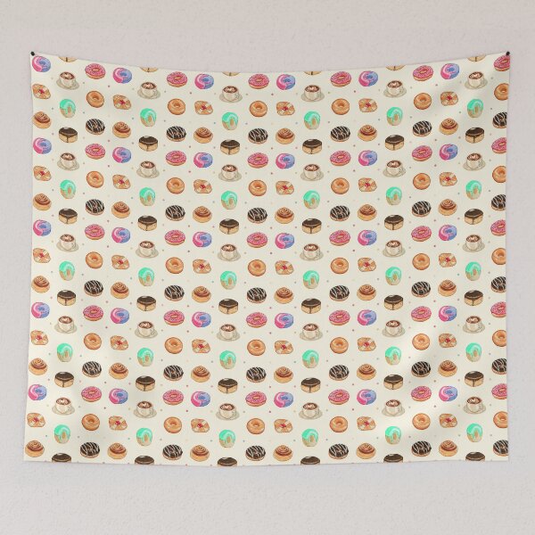 Item preview, Painfully SWEET (watercolor donut pattern) designed and sold by Jessuh.