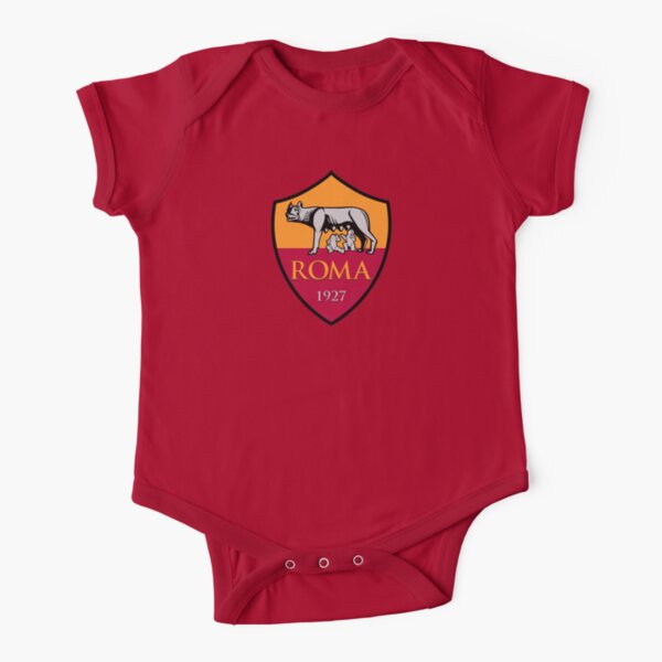 AS Roma Short Sleeve Baby One-Piece