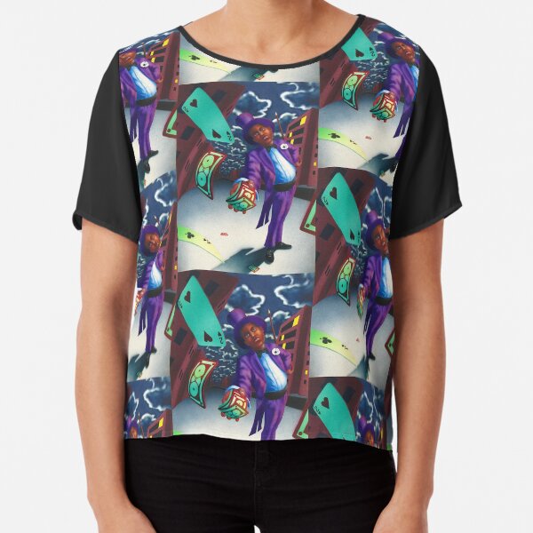 Midnight Magician Chiffon Top