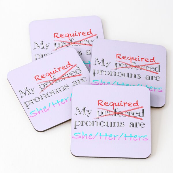 Item preview, Required Pronouns (She) designed and sold by DoubleSidedStar.