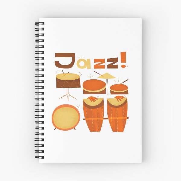 Item preview, Retro Jazz Drums Percussion Vintage Design designed and sold by Amir Abou-Roumié.
