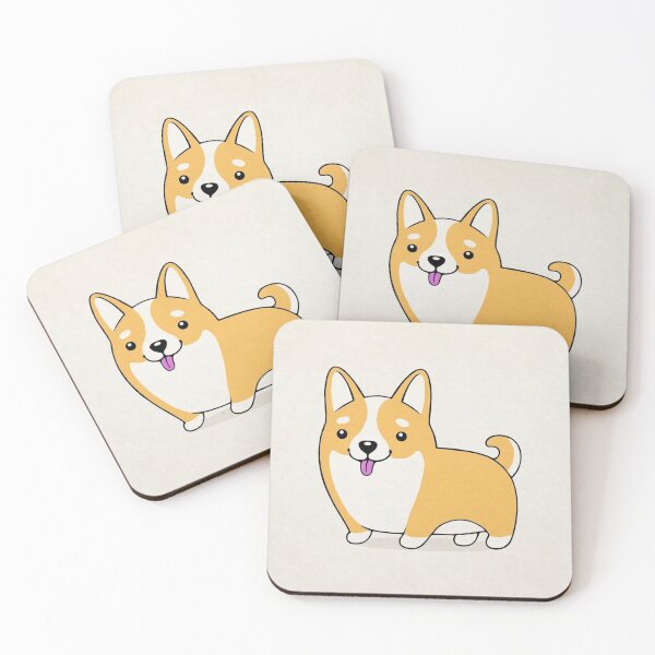 Aperçu de l'œuvre Chiot Corgi souriant créée et vendue par MindChirp.