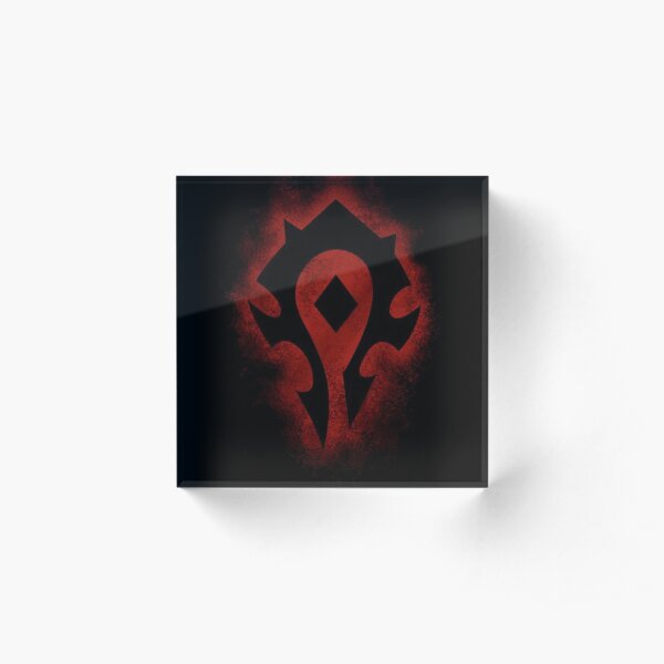 Red horde logo Acrylic Block