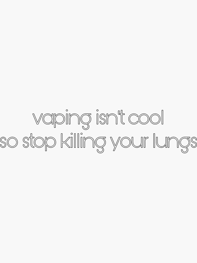 stop vaping sticker by MelissaJessup