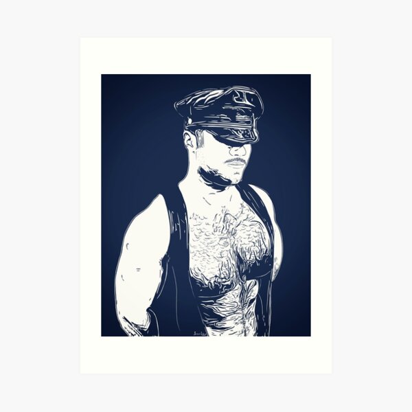 Leather (Color Block) Art Print