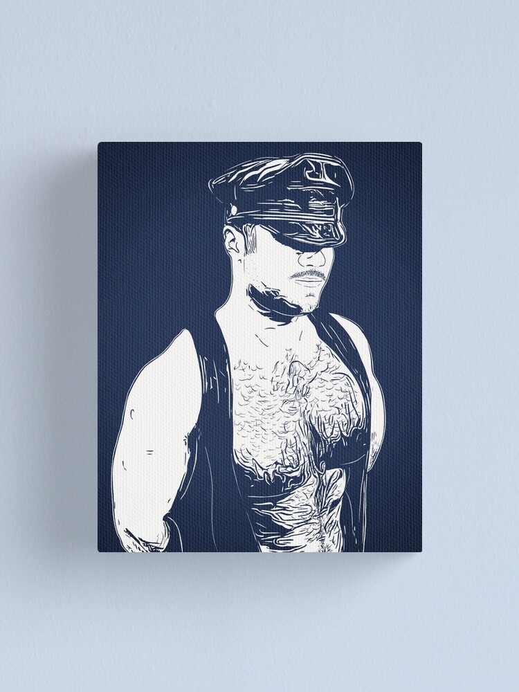 Alternate view of Leather (Color Block) Canvas Print