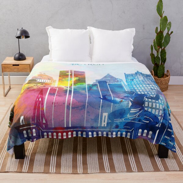 Item preview, detroit skyline designed and sold by BekimART2.