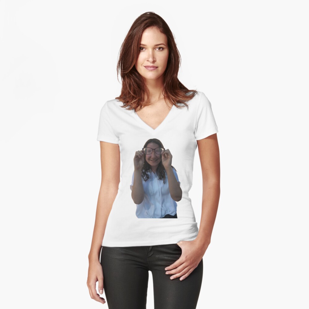 Item preview, Fitted V-Neck T-Shirt designed and sold by amayoros.