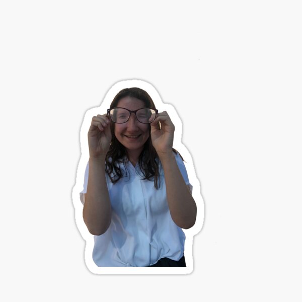 Lilian Anderson with tiny eyes Sticker