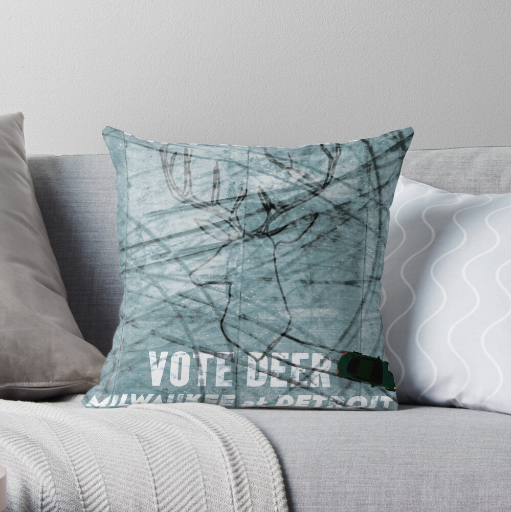 Hit the Brakes Throw Pillow