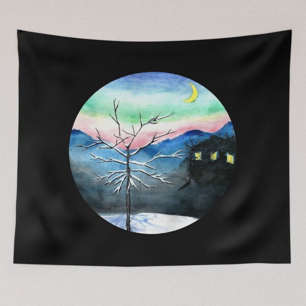 Item preview, Snowy Winter Evening designed and sold by Ivy Lily Art.