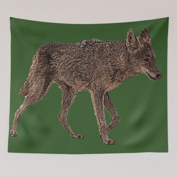 Item preview, Coyote Walking Color Print  designed and sold by designsasstultd.