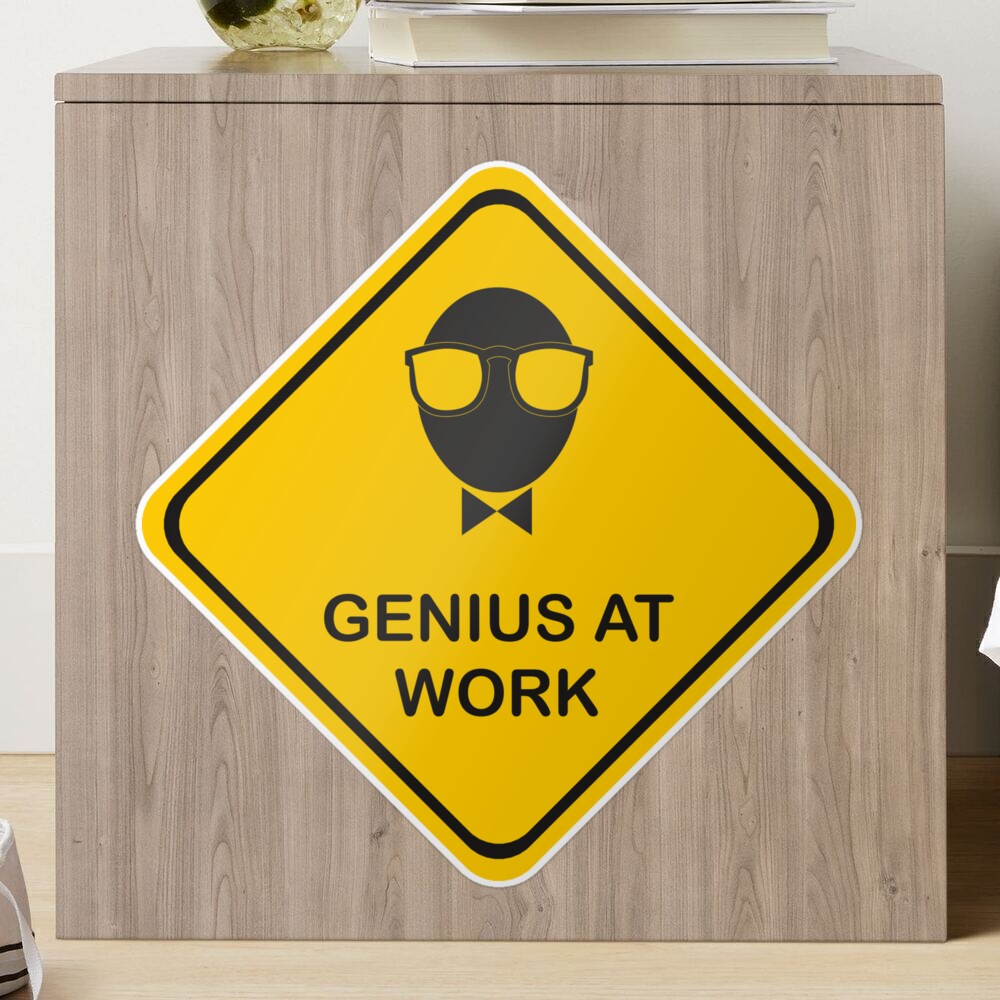 Genius at Work Genius at Work Teacher Pupil Sticker by