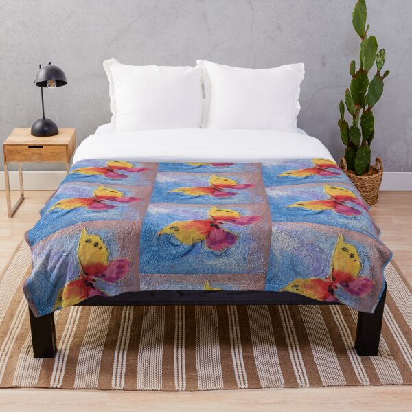 Textured Butterfly Throw Blanket