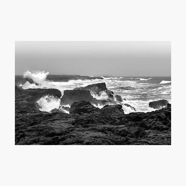 The force of the sea at Reykjanes peninsula  Photographic Print