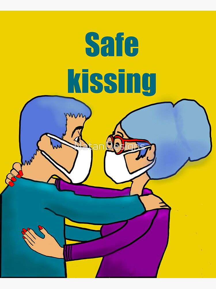 "Safe Kissing. Wear a mask. " Sticker by NatanDesigns Redbubble