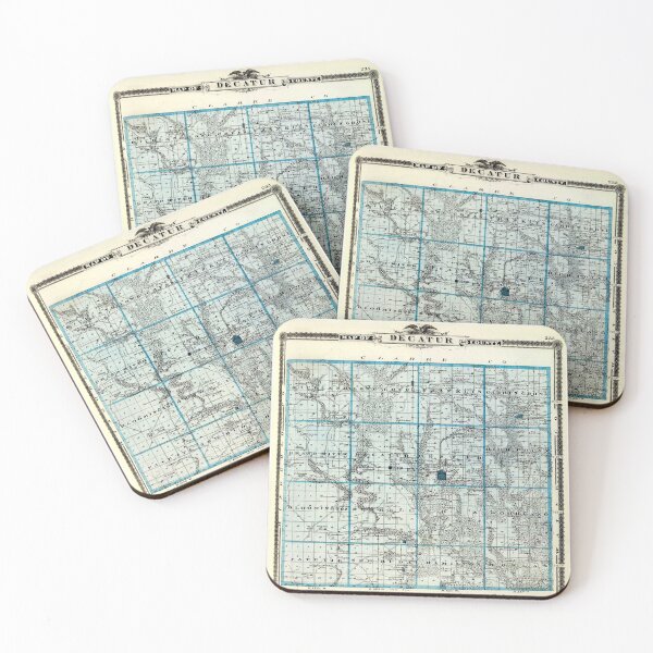 Item preview, Map of Decatur County in Indiana designed and sold by Culturio.