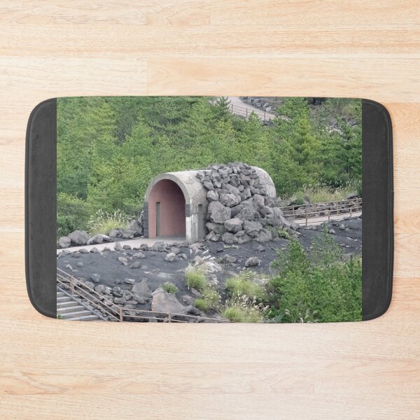 Item preview, Volcanic rocks on an eruption shelter in Japan designed and sold by cuisinecat2.