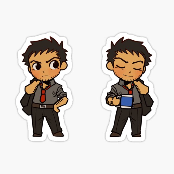 Copy of Persona 4 Dojima Ryotaro Two Sticker Set Sticker