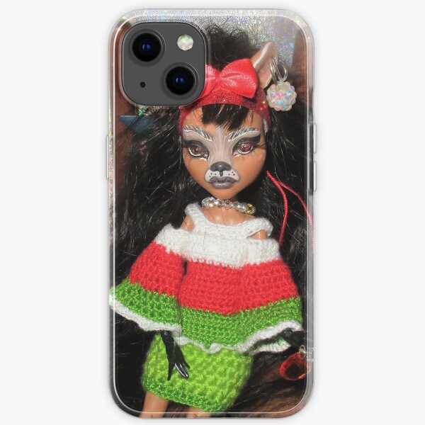 Holiday Deer Monster High Doll OOAK Photo iPhone Soft Case