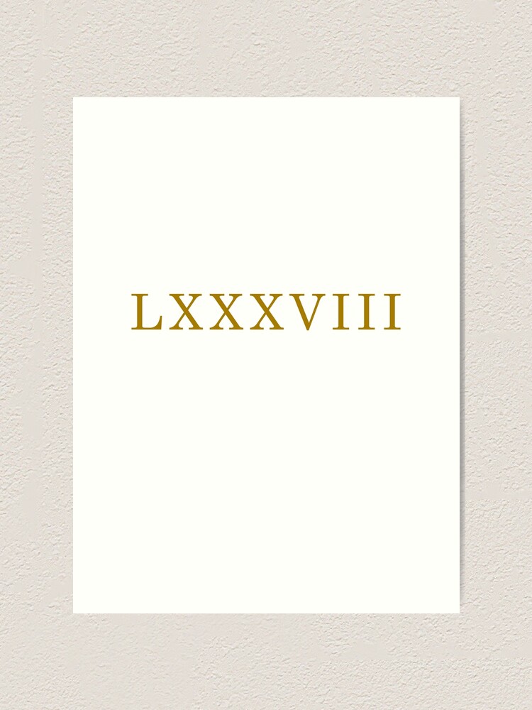 roman-numeral-88-roman-numeral-lxxxviii-roman-numerals-in-gold