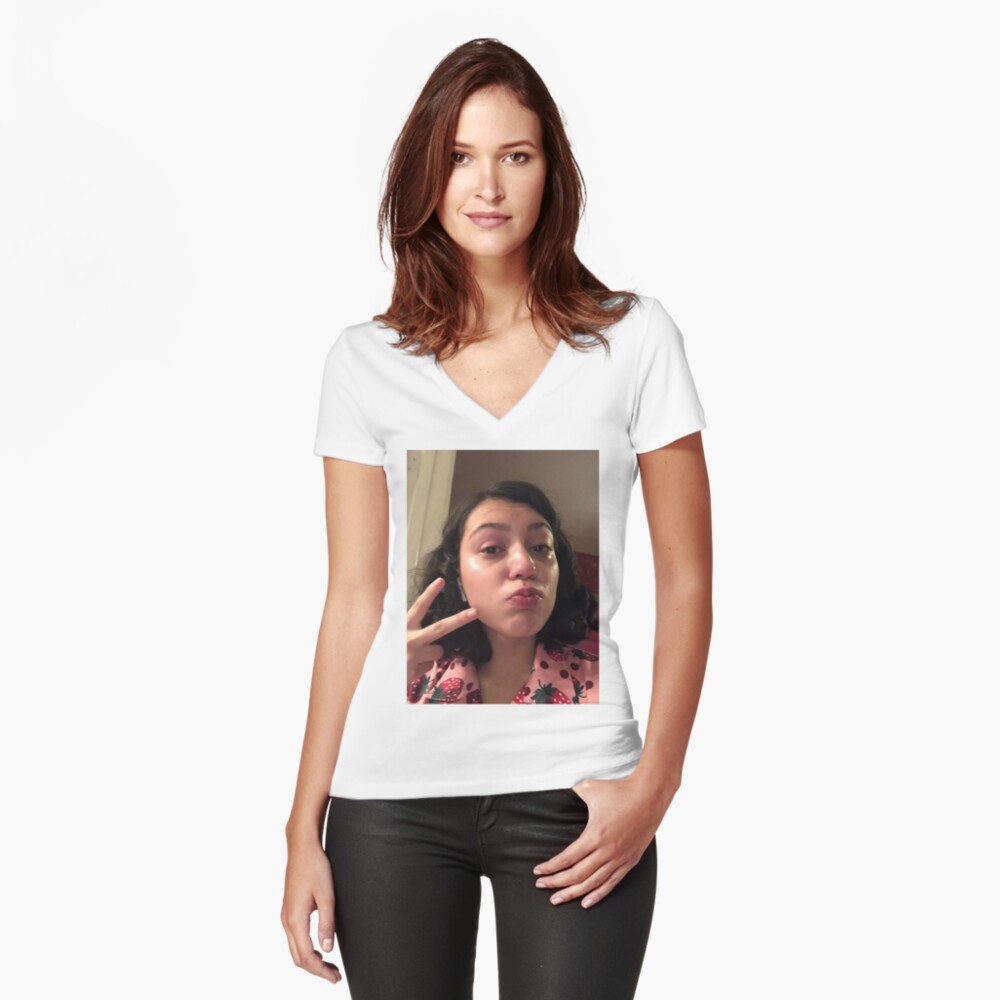 Item preview, Fitted V-Neck T-Shirt designed and sold by amayoros.