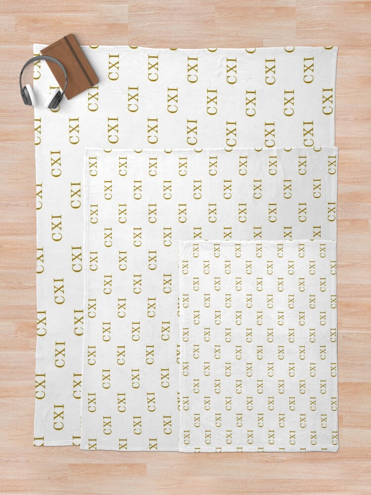 number-111-roman-numeral-cxi-roman-numbers-throw-blanket-by-piordesign-redbubble