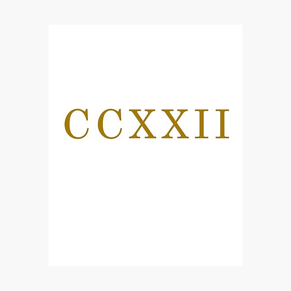 roman-numeral-222-roman-numeral-ccxxii-roman-numerals-in-gold