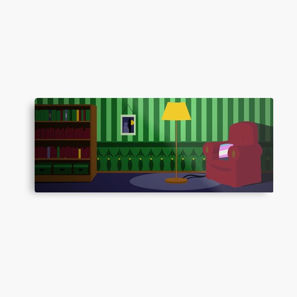 Cosy Reading Room Metal Print
