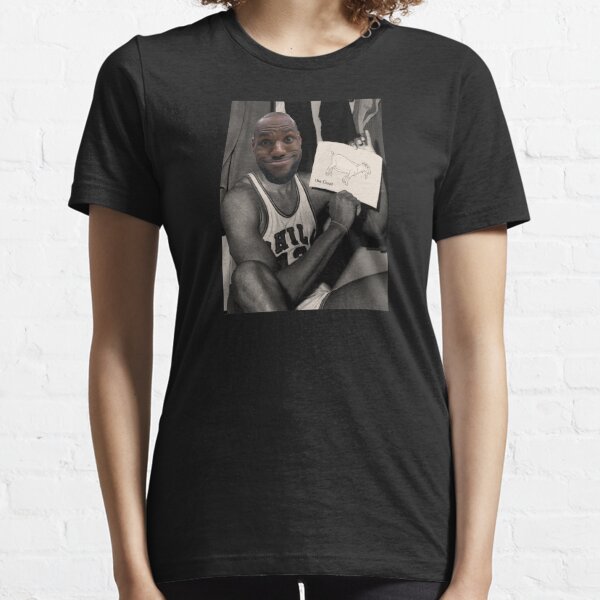 Miami Heat Lebron James White Net Print GameTime T Shirt