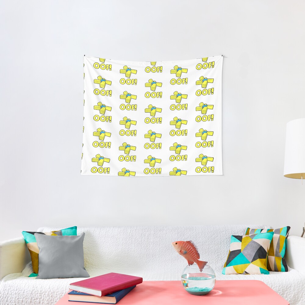 Oof Tapestry By Pickledjo Redbubble - roblox obby escape the giant living room obby