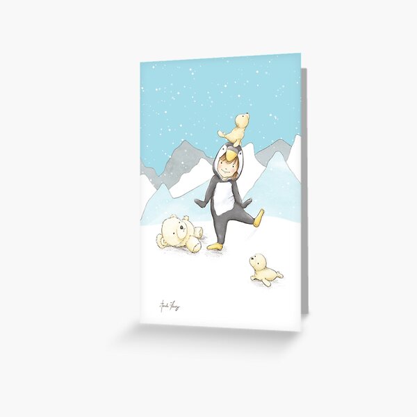 Penguin Dance Greeting Card