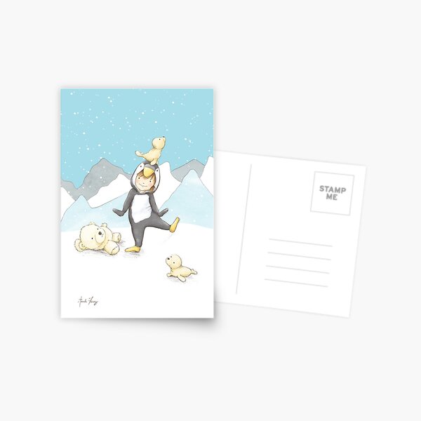 Penguin Dance Postcard