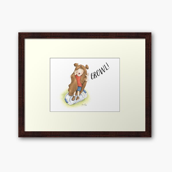Growl! Framed Art Print