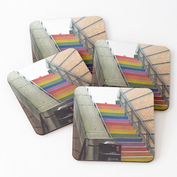 Item preview, Leeds Rainbow Stairs (For Posters, Canvas etc) Film Photography designed and sold by Chr1sby.