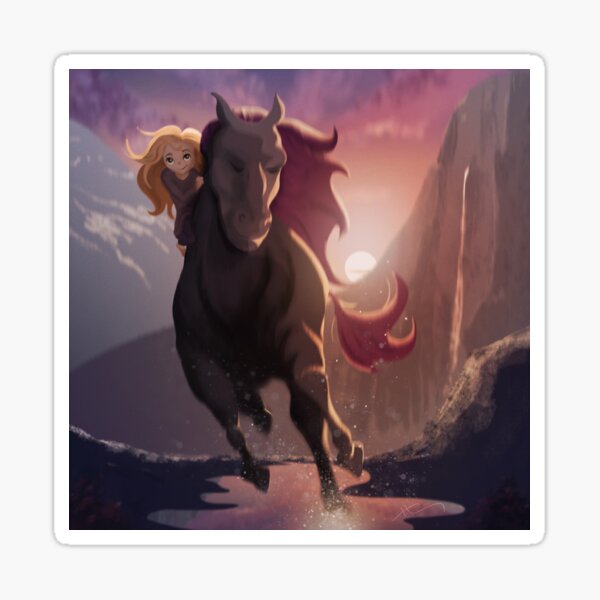 The Wild Horse The Gentle Girl Sticker