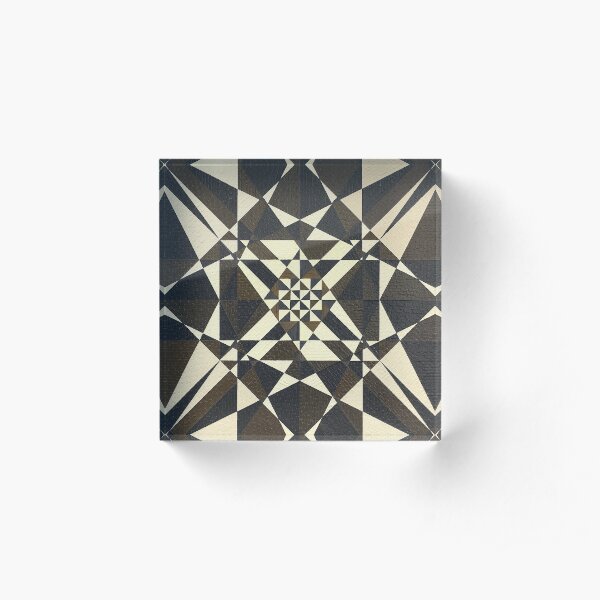 Encaustic Art Image Untitled 190610 Acrylic Block