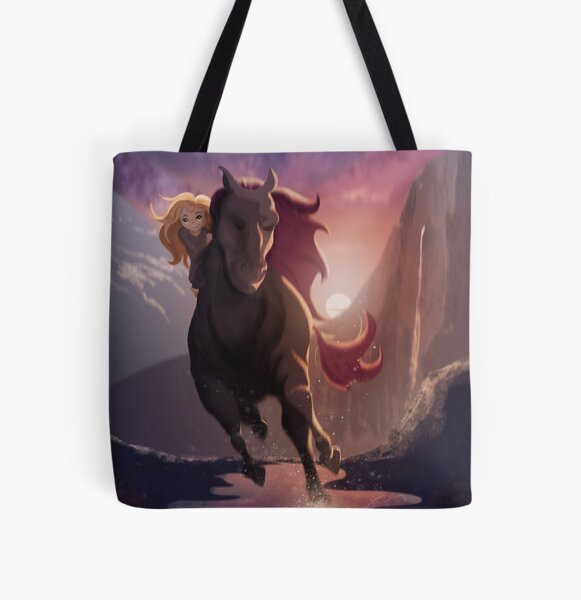 The Wild Horse The Gentle Girl All Over Print Tote Bag