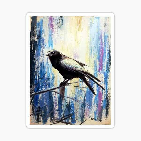 Blue raven Sticker