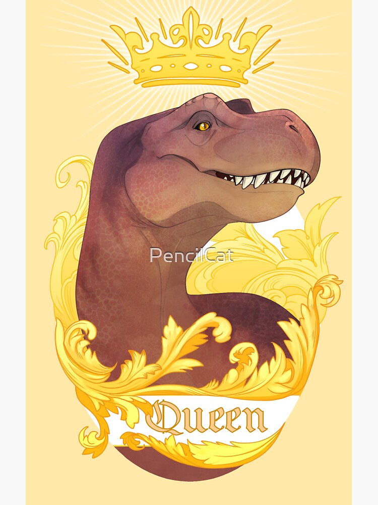 Thumbnail 3 of 3, Sticker, Her Majesty designed and sold by PencilCat.