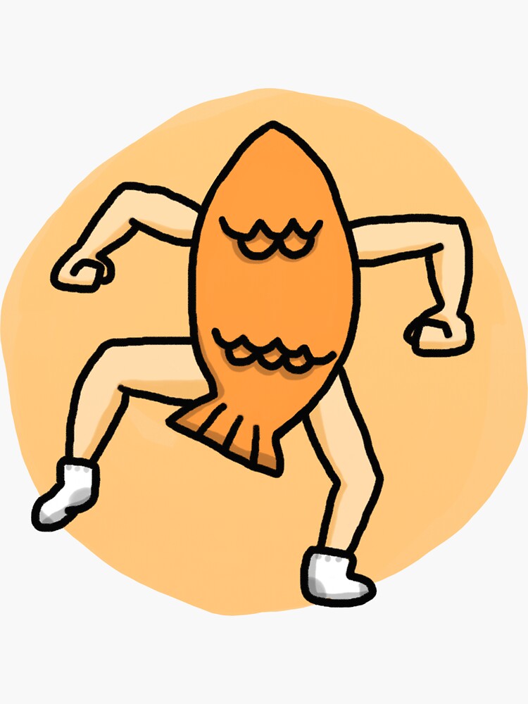 Thumbnail 3 of 3, Sticker, fish stomp designed and sold by Jimmies.