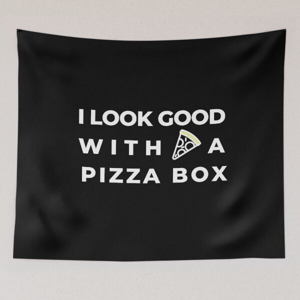 Item preview, Pizza Box Joke Food Hungry Foodie Cute Funny Gift Sarcastic Happy Fun Introvert Awkward Geek Hipster Silly Inspirational Motivational Birthday Present designed and sold by EpsilonEridani.
