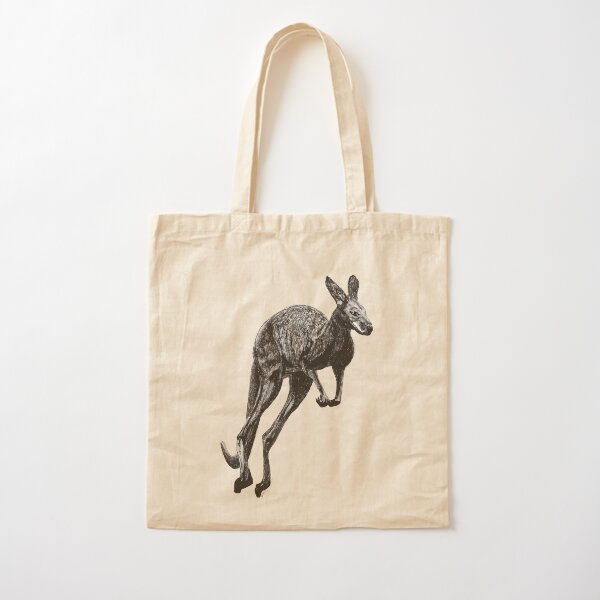 Johnny the Kangaroo Cotton Tote Bag